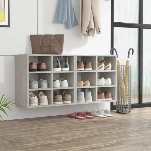 Furnova Omarice za čevlje 2 kosa betonsko sive 52,5x30x50 cm, (21954744) Slike
