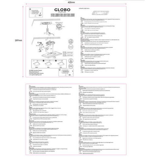 Globo STROPNA LED-SVETILKA //3000 K// Slike