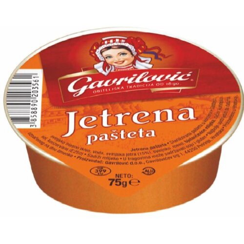 Gavrilović Jetrena pa&amp;scaron;teta, 75g Slike