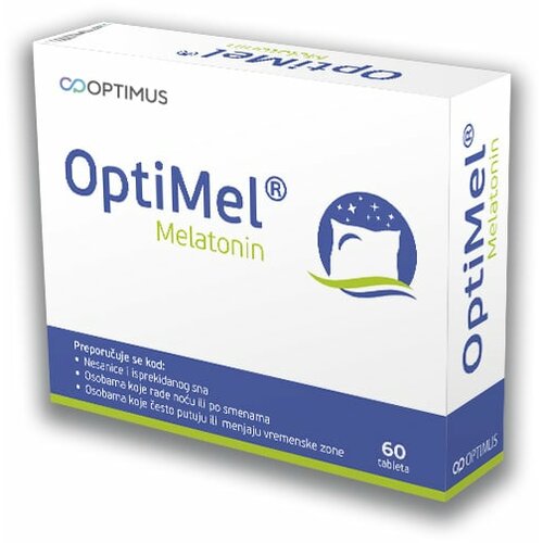Optimus pharmaceuticals optimel melatonin 1mg a60 Slike
