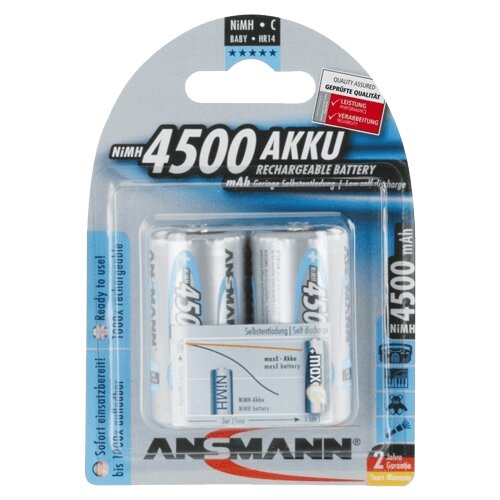 Ansmann Akumulatorska baterija tipa C (Baby) NiMH maxE HR14 4500 mAh 1.2 V 2 kosa, (20438075) Cene