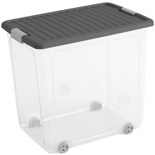 Kis Plastična škatla za shranjevanje s pokrovom 56,5x39x51,5 cm W box XL – Cene