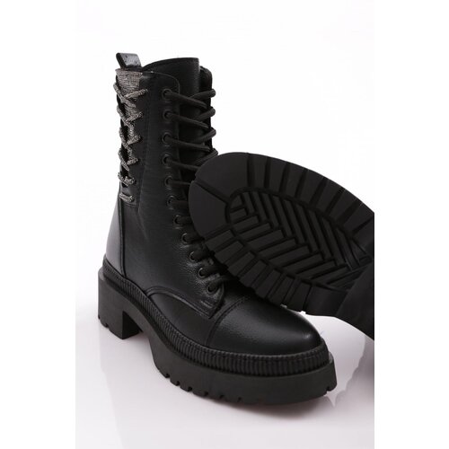 DGN K9002 Women's Lace-Up Boots Black Caviar Cene