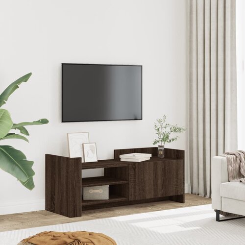 TV ormarić boja smeđeg hrasta 100x35x40 cm konstruirano drvo Cijene