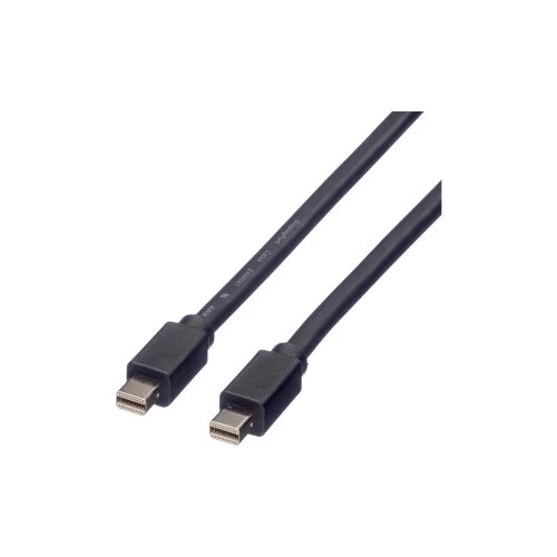 Roline Mini-DisplayPort priključni kabel 3.00 m 11.04.5641 sa zaštitom crna [1x muški konektor mini displayport - 1x muški konektor mini displayport] Cijene