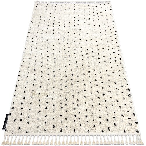 RugsX Preproge Preproga BERBER SYLA B752 točke krem Čopki 80x150 cm Bež Cene