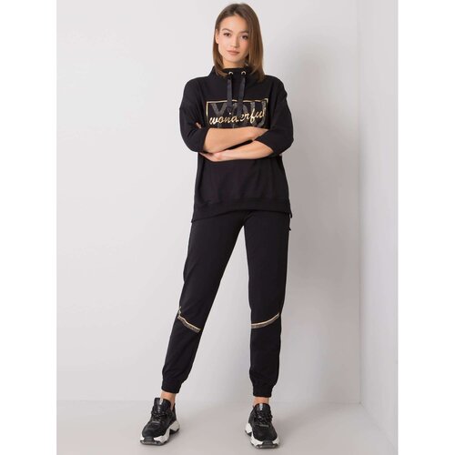 Fashion Hunters Black set with rhinestones Slike