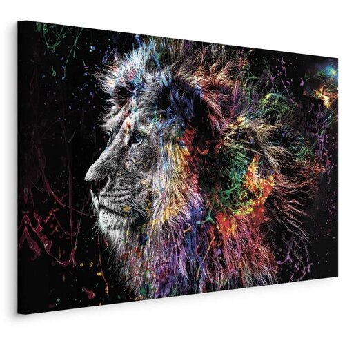  Slika - Crazy Lion (1 Part) Wide 120x80 Na talijanskom platnu Cene