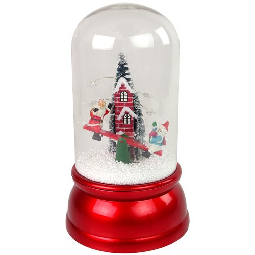 Christmas Dome Decoration Snow Santa Claus Red Cijene