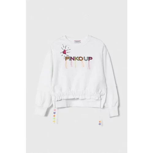 Pinko Up Otroški pulover bela barva