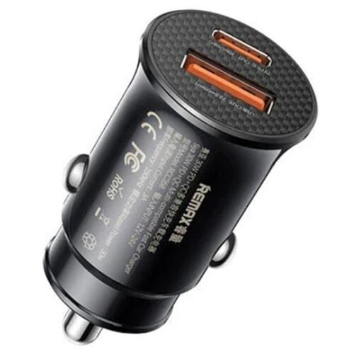 Remax Auto Punjac 1XUSB+1XTIP C +QC RCC358 30W crni Slike