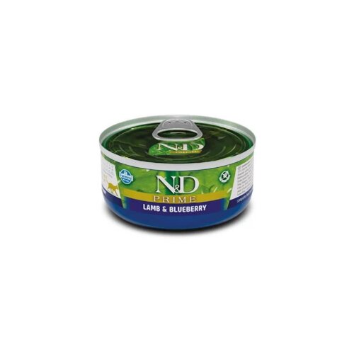 Farmina n&amp;amp;d can cat prime lamb&amp;amp;blueberry 70g Slike