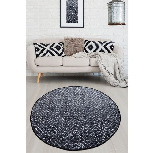 Conceptum Hypnose tepih tessuto , Ø100cm, crni Cene