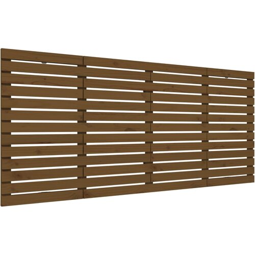 Maison Chic stensko posteljno vzglavje - vzglavna omarica - nočna omarica medeno rjavo 166x3x91,5 cm borovina, (21706633) Cene