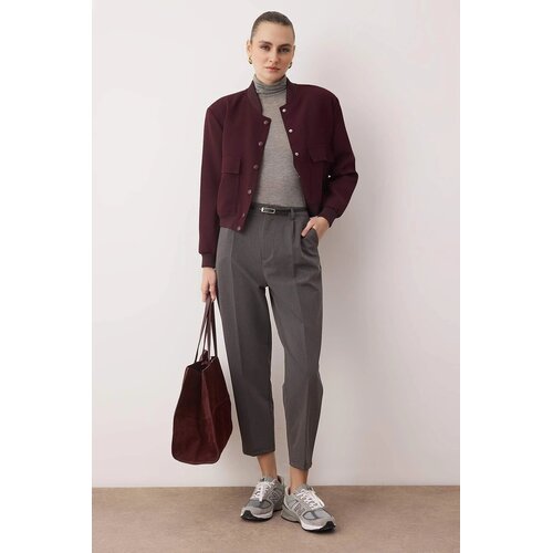 TRENDYOLMILLA ženske pantalone Twoaw26Pl00167, Siva-Siva Cene
