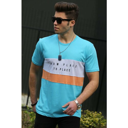 Madmext T-Shirt - Turquoise - Regular fit Slike
