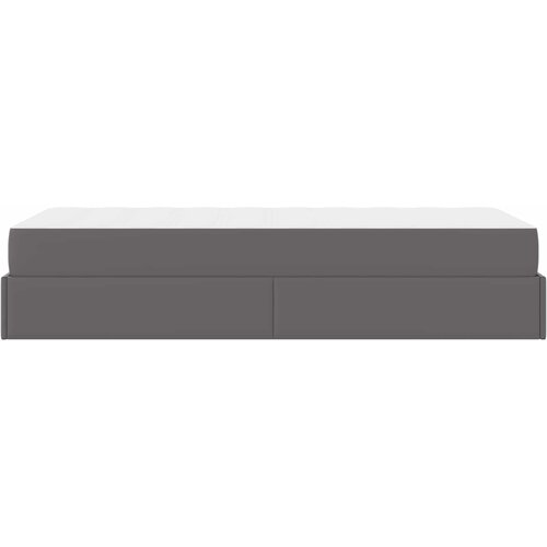  Okvir kreveta s madracem Ostalo 2 kom. Siva PVC 90 x 200 cm Slike
