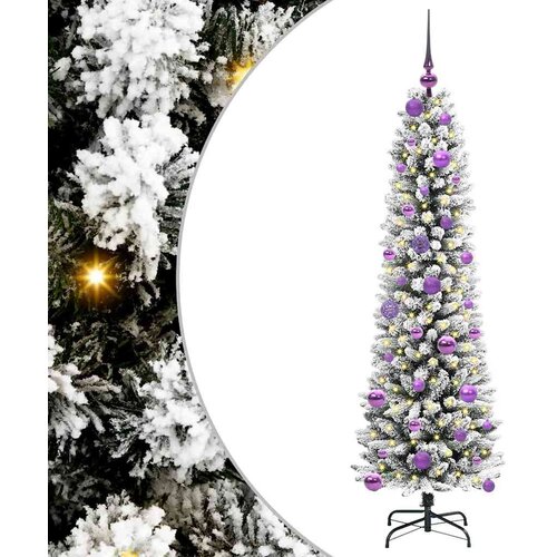  Umjetno božićno drvce Bijela 150 cm PVC i Metal i Plastika Slike