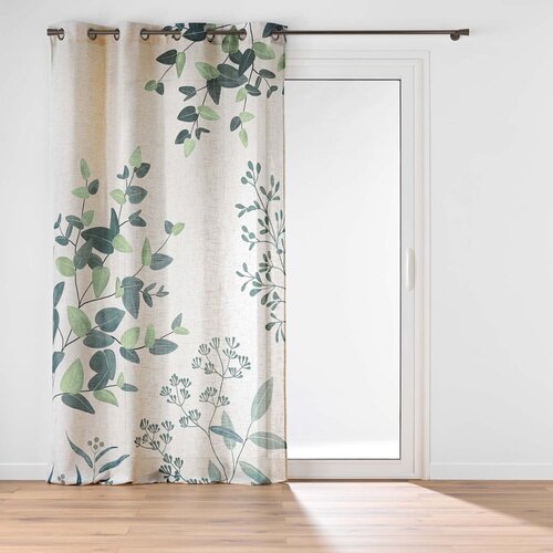Douceur d intérieur Zelena/bež zavesa 140x260 cm Botanica – Cene