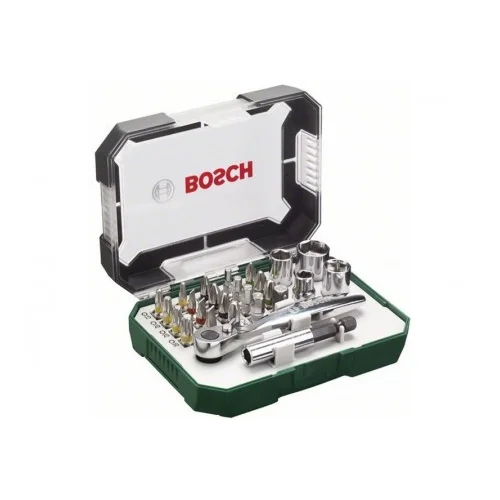 Bosch 26-delni komplet vijačnih nastavkov z ragljo 2607017322