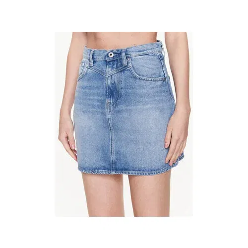 Pepe Jeans Jeans krilo Rachel Skirt PL900979PE9 Modra Regular Fit