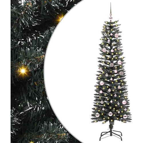 vidaXL Umestno božično drevo med 150 LED Zelena 43 x 43 x 150 cm Cene