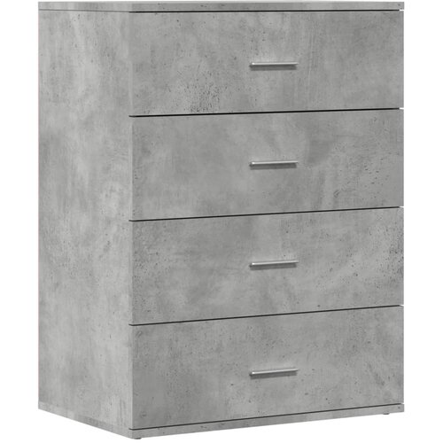  Komoda 2 kom siva boja betona 60x39x80 cm od konstruiranog drva Slike