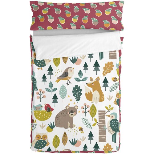 Pre&scaron;ita posteljnina z zadrgo HappyFriday Moshi Moshi Harvestwood Pisana 42 x 20 x 50 cm Cene