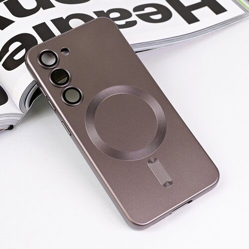  Torbica Magsafe Chrome za Samsung S911B Galaxy S23 5G siva Slike