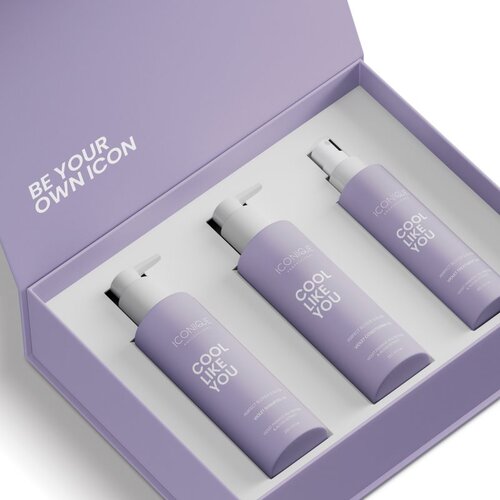 ICONIQUE Professional COOL LIKE YOU Perfect Blonde &amp;amp; Silver Violet set za nevtralizacijo rumenih odtenkov Slike
