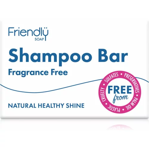 Friendly Soap Natural Shampoo Bar Fragrance Free prirodni sapun za kosu 95 g