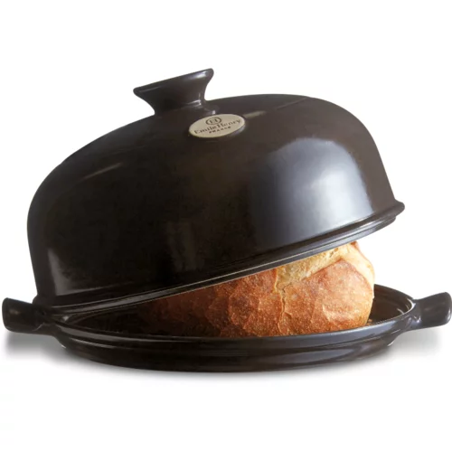 Emile henry Keramična specialna posoda za peko kruha - Closhe 34 x 16,5 x 26 cm črna (20378403)