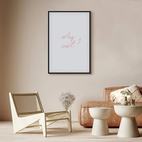  Slika - Why Not? (1 Part) Vertical 40x60 U crnom drvenom okviru Cene