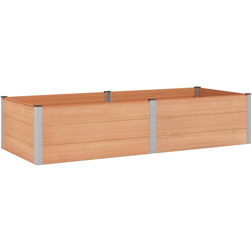 vidaXL Vrtna visoka greda Rjava 250 x 100 x 54 cm, (5000287701) Cene