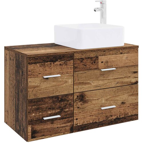  Set namje&amp;scaron;taja za kupaonicu 2 kom. Staro drvo Konstruirano drvo Smeđa 59 x 35 x 80 cm Slike