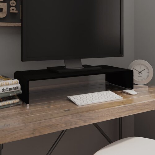 vidaXL stojalo za TV / ekran stekleno črno 70x30x13 cm Cene