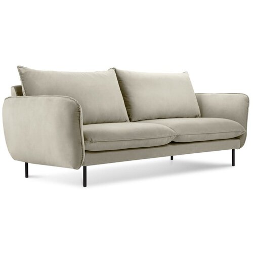 Cosmopolitan Design Bež žameten kavč Vienna, 160 cm Slike