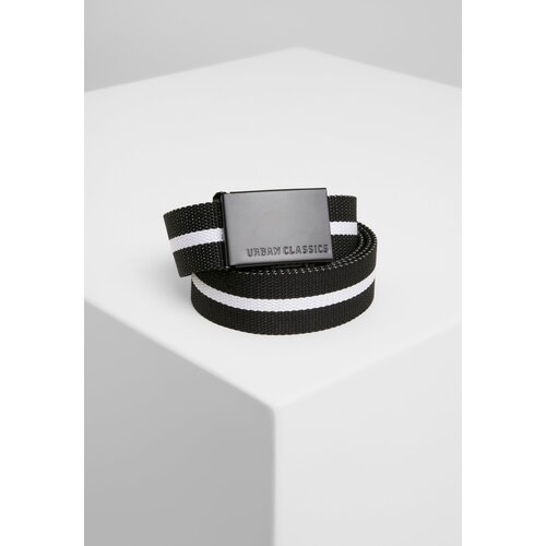 Urban Classics Accessoires Canvas belts black white stripe/black Slike