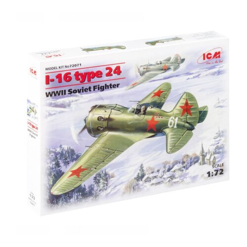 ICM Model Kit Aircraft - I-16 Type 24, WWII Soviet Fighter 1:72 ( 060899 ) Slike
