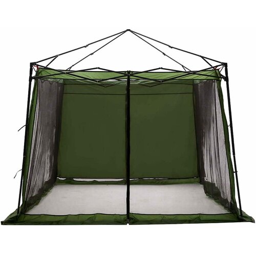  Unutarnji &amp;scaron;ator s krovom Zelena 303 x 303 x 196 cm taft Slike