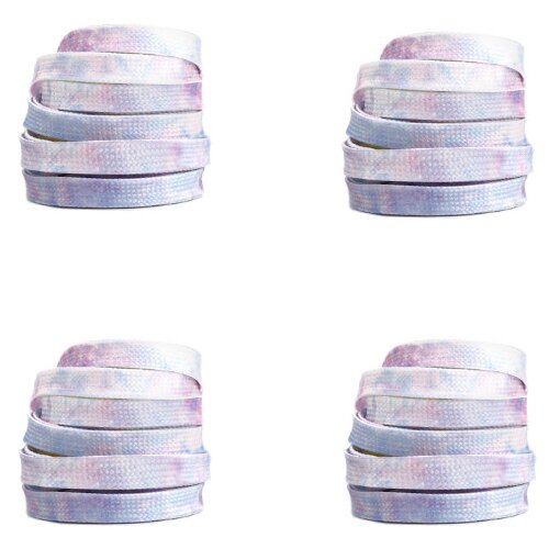INF tie-dye potiskane ploščate vezalke (2 para) purple, (21539722) Cene