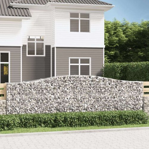  Lučne gabionske košare 9 kom 400x50x120/140cm pocinčano željezo Cijene
