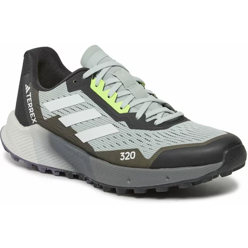 Adidas Tenisice za trčanje 'Agravic Flow 2.0' svijetlosiva / limeta / crna / bijela