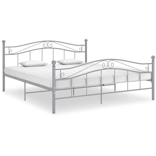  Za krevet sivi metalni 200 x 200 cm Slike