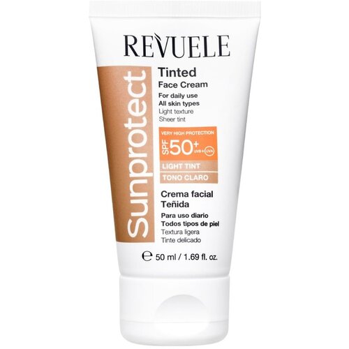 Revuele Sunprotect Tinted Face Cream tonirana za&amp;scaron;čitna krema SPF 50+ odtenek Light Tint 50 ml Slike