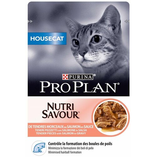 Pro Plan Nutri Savour Housecat Losos, 85 g Slike