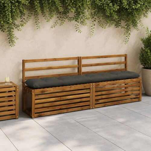  Jastučići za klupe VIANEN 2 kom. 100% poliester Antracit - Antracit 200 x 30 x 12 cm Cene