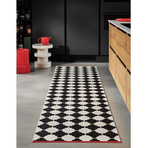 Pappelina črno-bel zunanji in notranji tekač 70x150 cm marre black coral &amp;ndash; Slike