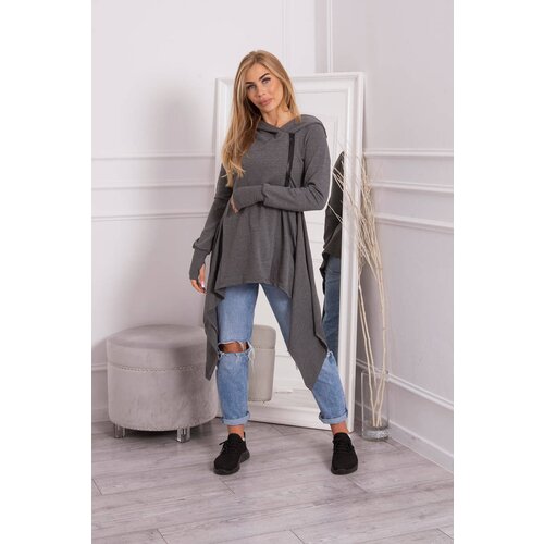 Kesi Graphite hoodie with side zip Cene