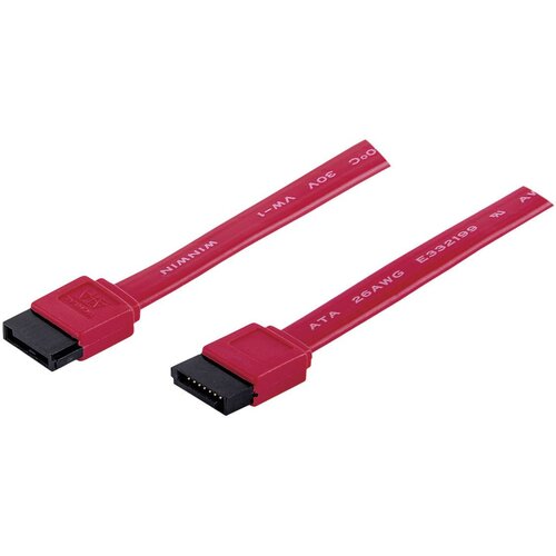 Manhattan trdi disk priključni kabel [1x 7-polni ženski konektor SATA - 1x 7-polni ženski konektor SATA] 0.50 m rdeča, (20410759) Cene